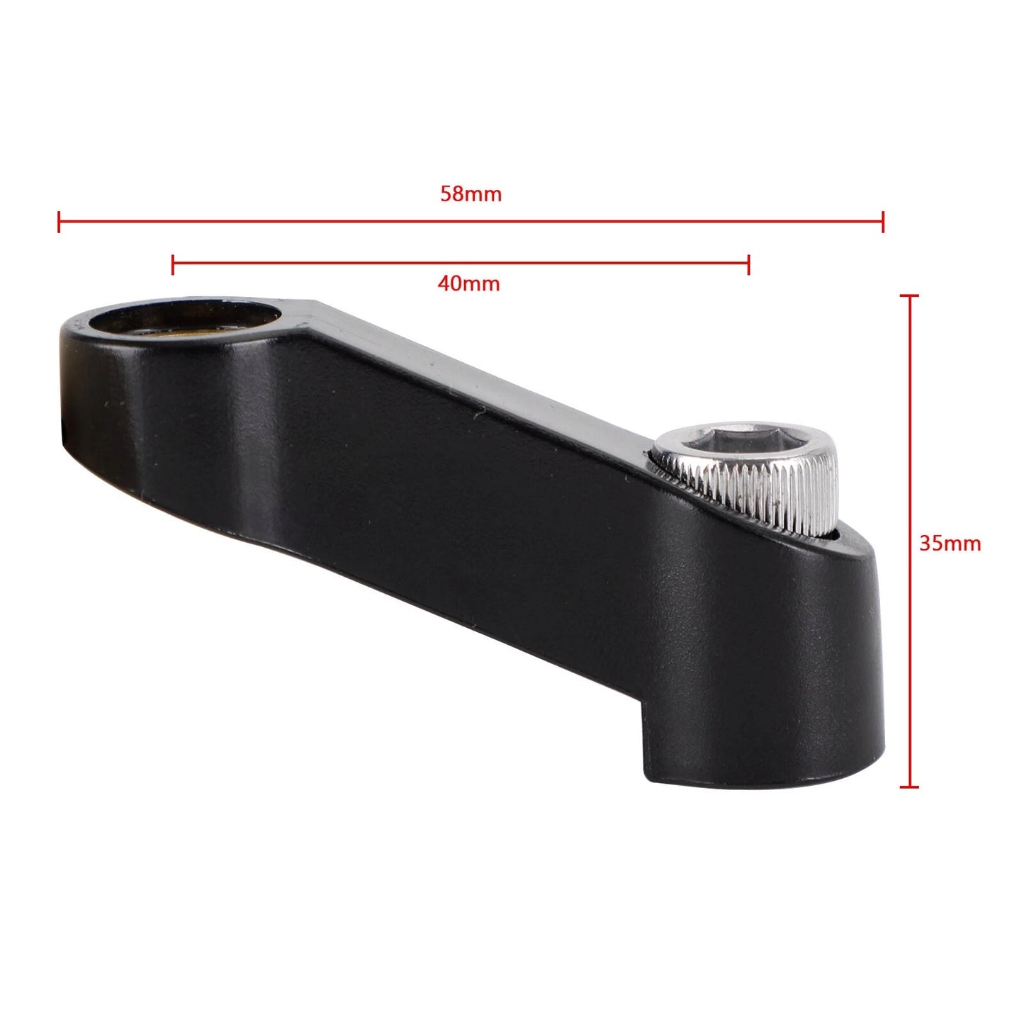 M10 x 1.25mm Plastic Motorcycle Extension Mirrors