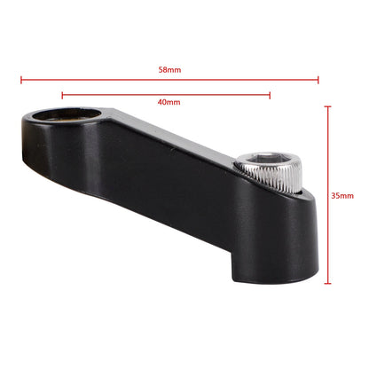 M10 x 1.25mm Plastic Motorcycle Extension Mirrors