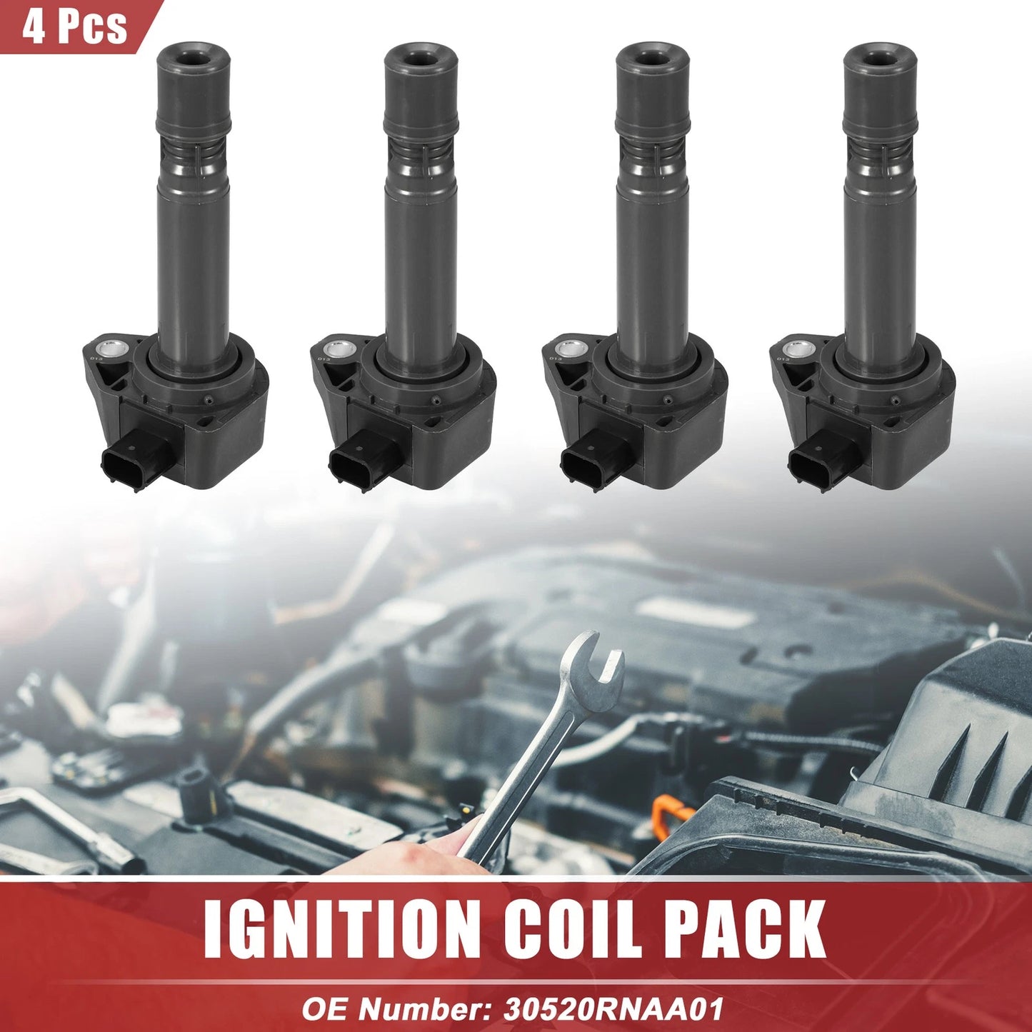 4 x Ignition Coil Pack for Honda Civic (2006-2011)