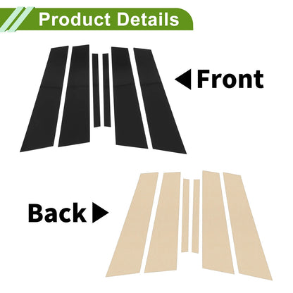 6 Pcs Black Door Pillar Window Trim for BMW 1-Series (2017-2021)