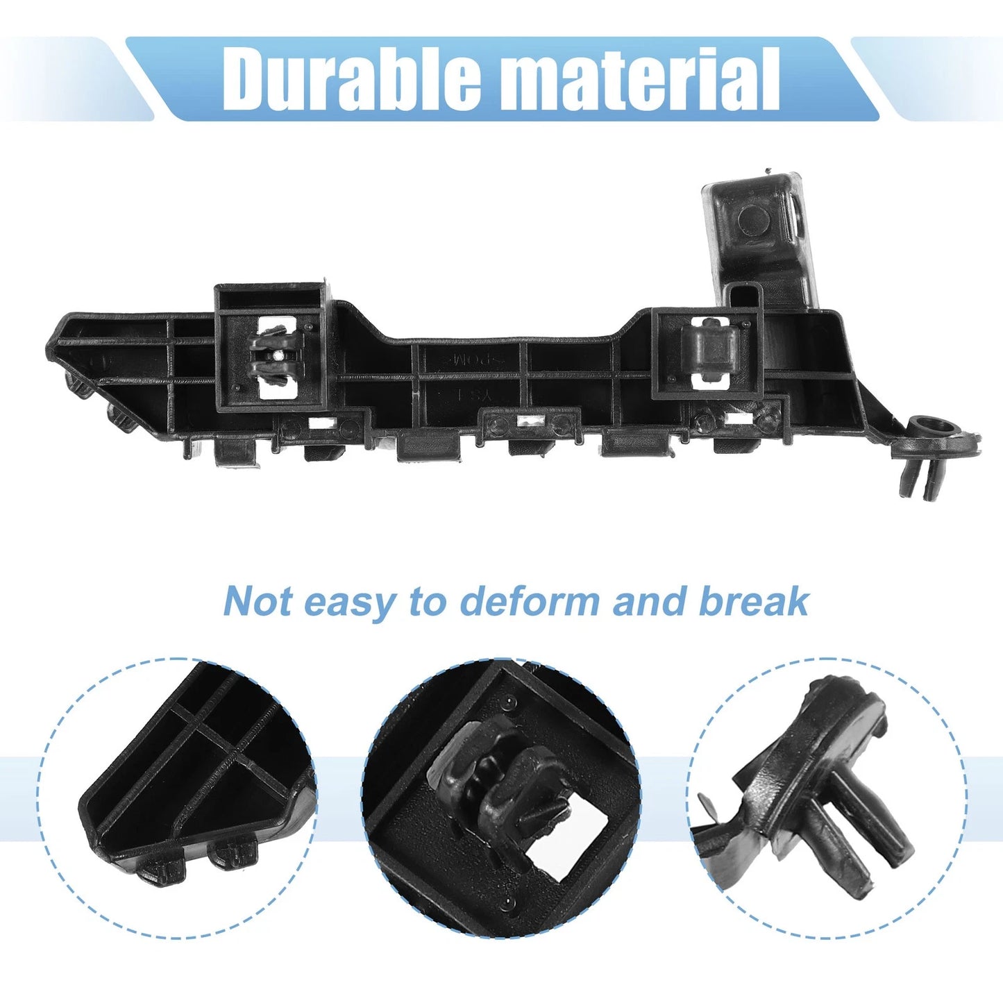 Front Bumper Brackets for Honda Accord (2018-2022) Black