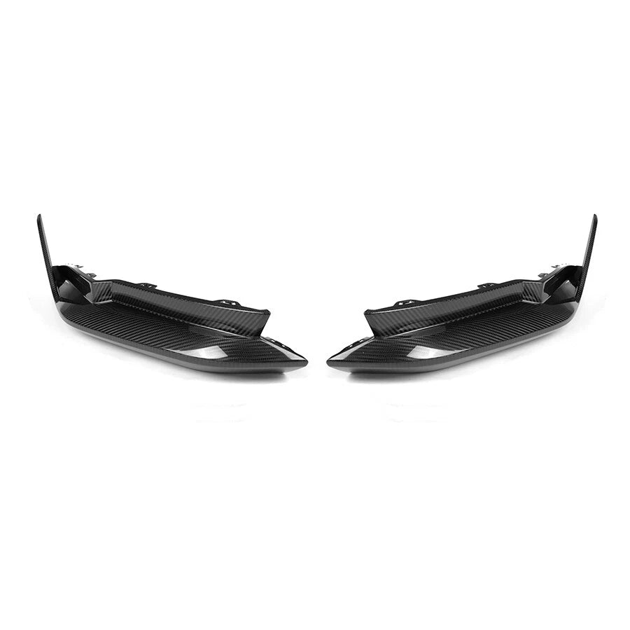 Carbon Fiber Rear Bumper Corner Extension Aprons Trim For BMW G80 M3 2021-2015