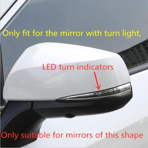2 x Carbon Fiber Side Mirrors Trim Cover for Toyota Tacoma (2016–2023)