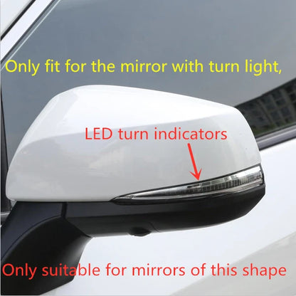 2 x Carbon Fiber Side Mirrors Trim Cover for Toyota Tacoma (2016–2023)