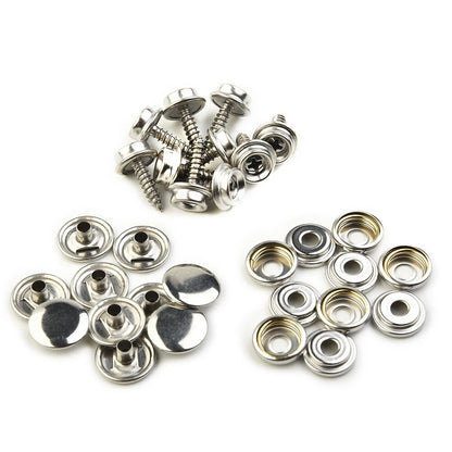 Snap Fasteners Fast Fabric Repair Kit Stud Button Rivet Clothing Leather