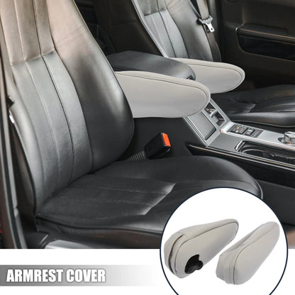 Gray Microfiber Leather Car Seat Armrest Cover for Toyota Sienna (2011-2018)