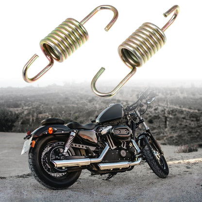 4 x 6cm Gold Tone Motorcycle Brake Pedal Return Springs for Suzuki