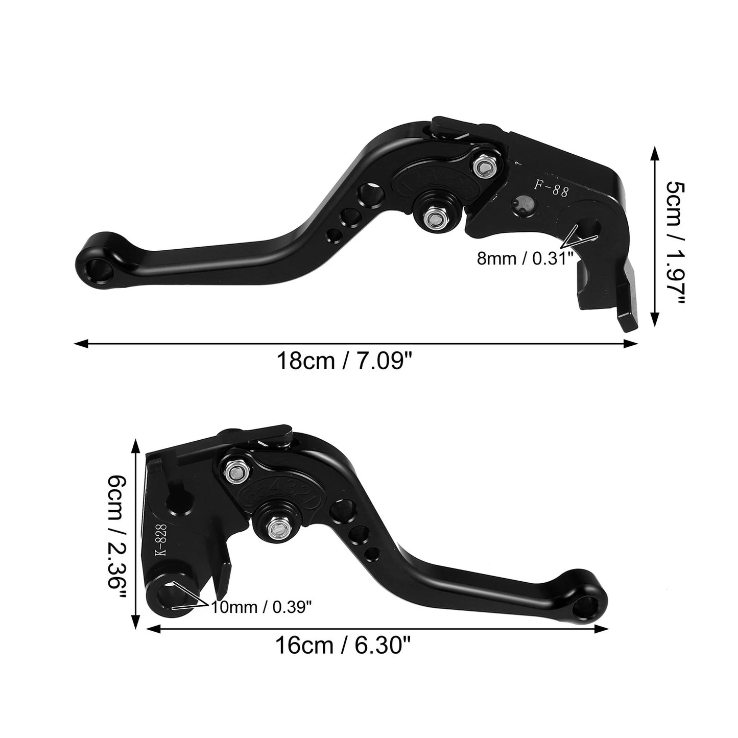 2 x Pair Motorcycle Brake Clutch Levers for Kawasaki
