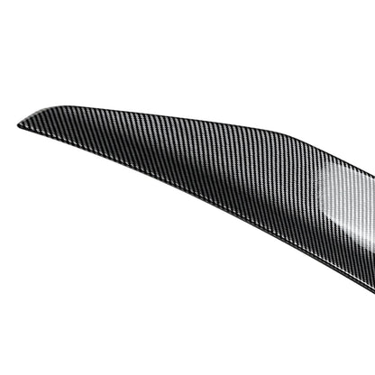 1x Carbon Look Rear Boot Spoiler Lip for Audi A4 S4 B8 (2009-2016)