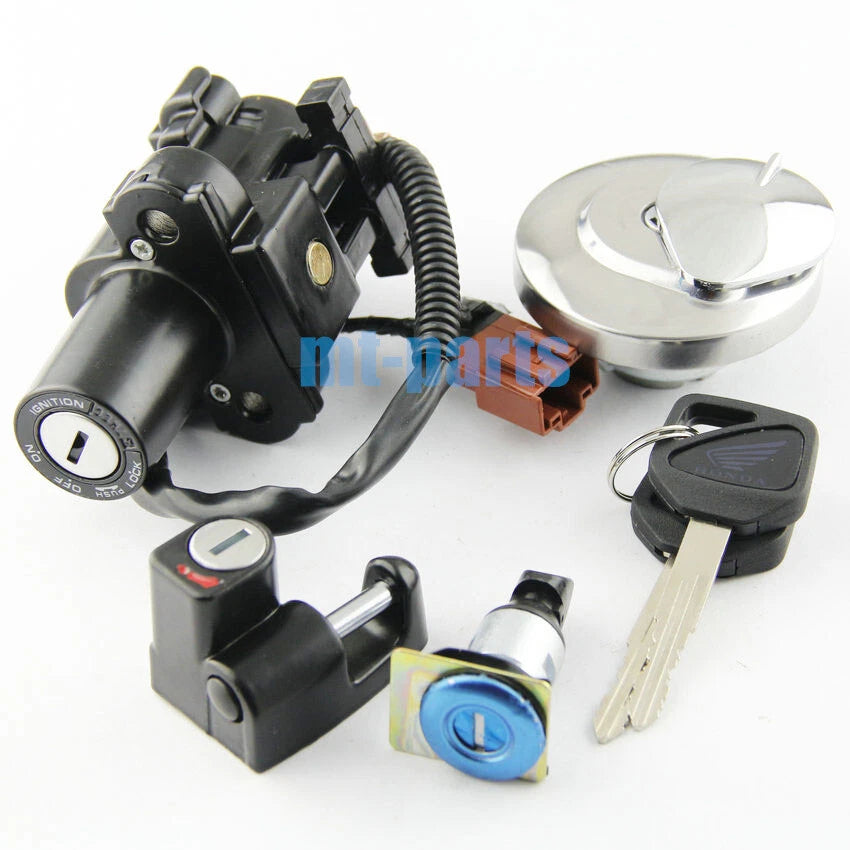 Ignition Key Switch & Fuel Tank Cap Lock Set for Honda CB400SS (2004-2007)