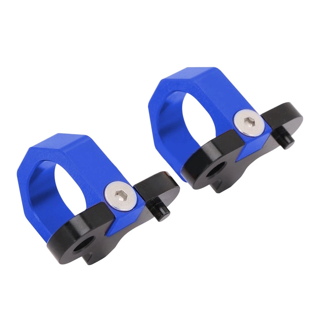 2 x Blue Rear Brake Line Hose Snap Clamps for Suzuki RM250 RM-Z450 (2000-2023)