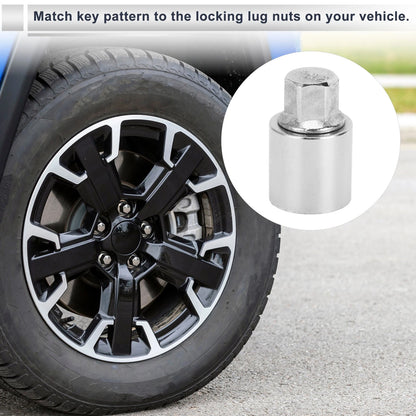 Wheel Lock Lugnut Antitheft Key Socket for Jeep Compass (2007-2023)