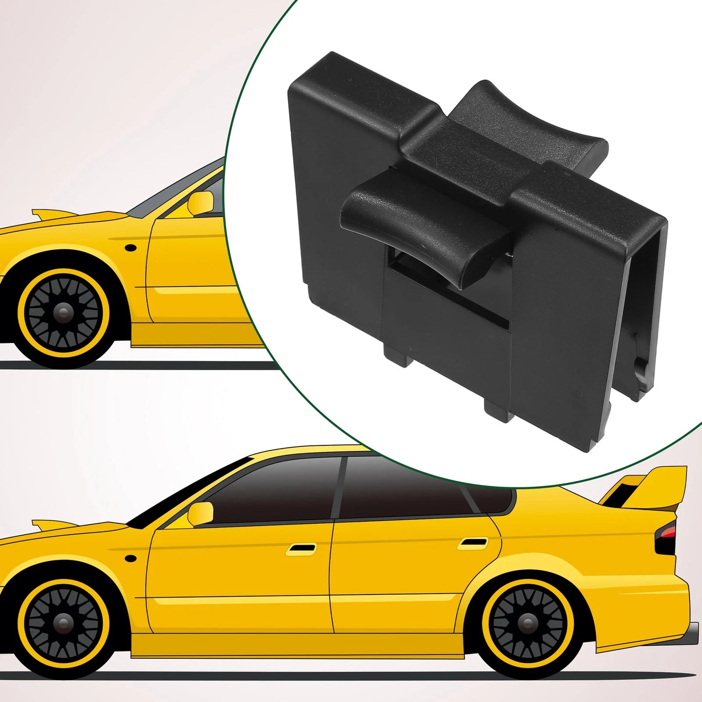 Cup Holder Divider for Subaru Forester (2014-2015) Plastic Black