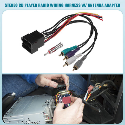 Stereo CD Player Radio Wiring Harness & Antenna Adapter for Land Rover