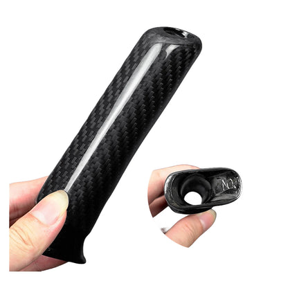 1PC Black Carbon Fiber Hand Brake Cover for Subaru WRX, Toyota GR86 (22-23)