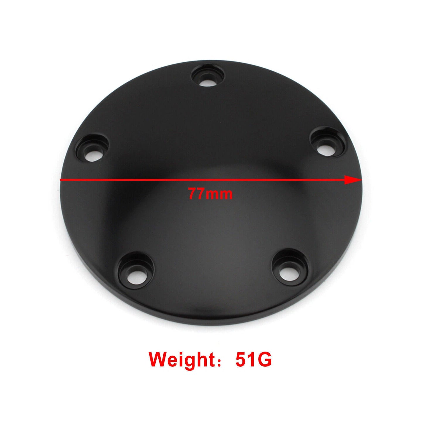 Curved Ignition Timing Cover Black for Harley Electra Glide, Dyna, Road King (2000-2023)