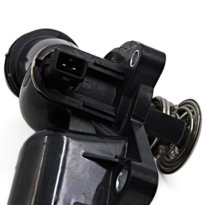New Black Thermostat Housing Assembly with Sensor for BMW E39 530 E46 (1997-2003)