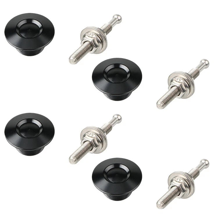 4 x Aluminum Fasteners for Car Trunk Fender Hatch Lid