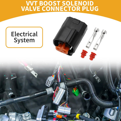 2 x Pin VVT Boost Solenoid Valve Connector Plug for Suzuki Honda