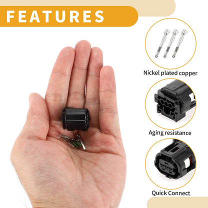 3 Pin Headlight Leveling Motor Connector Plug for Toyota