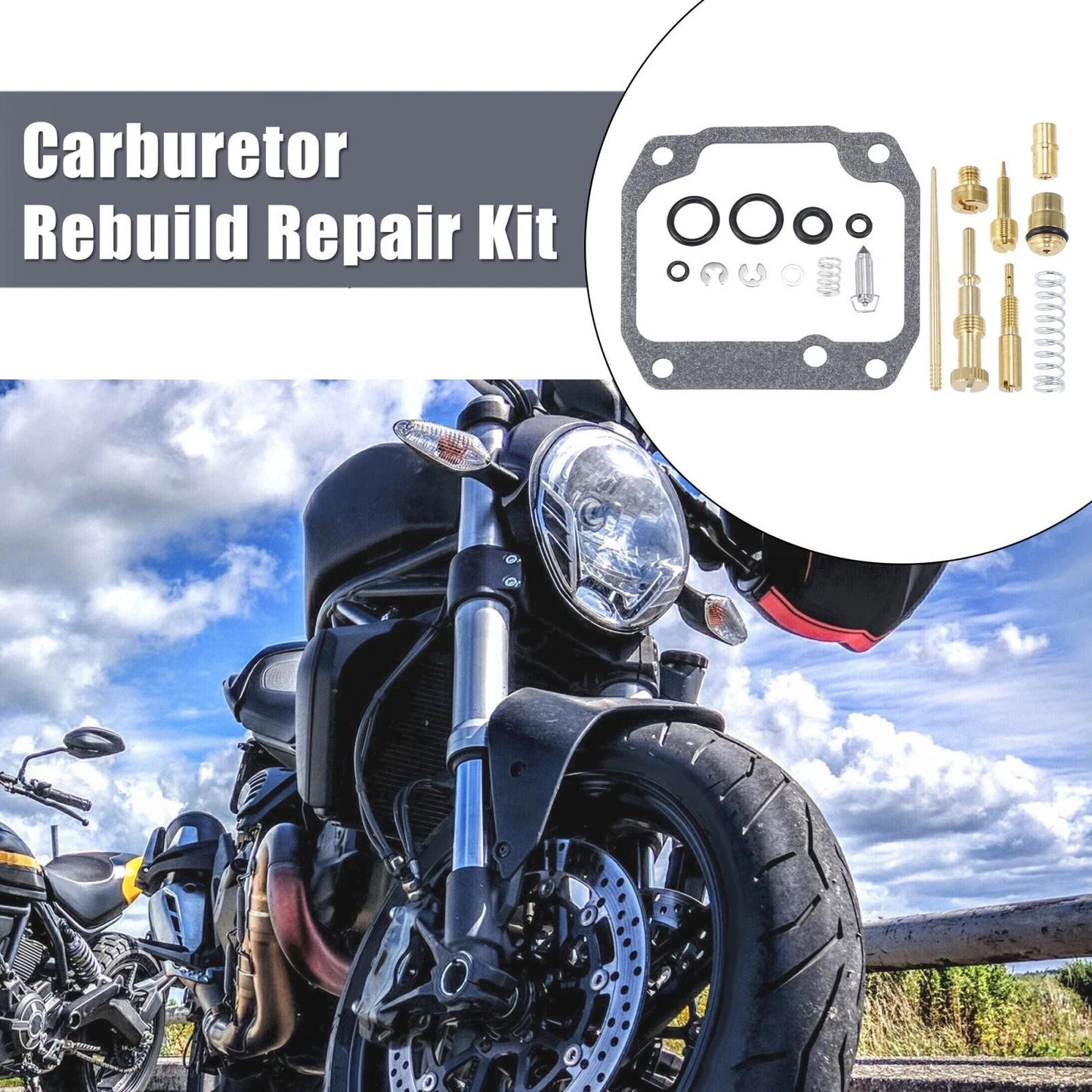 Carburetor Repair Rebuild Kit / 1x / for Suzuki LT160 LT160E (1989–1992)