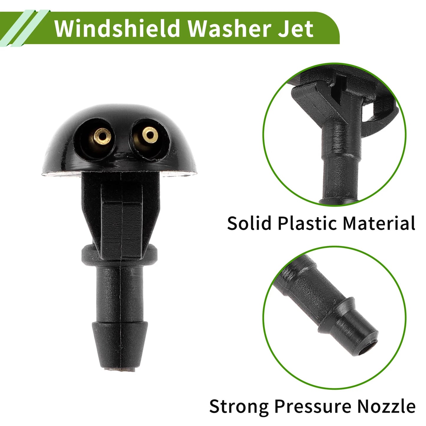 Windshield Washer Nozzle & Hose Connector for Mitsubishi (2003-2006)