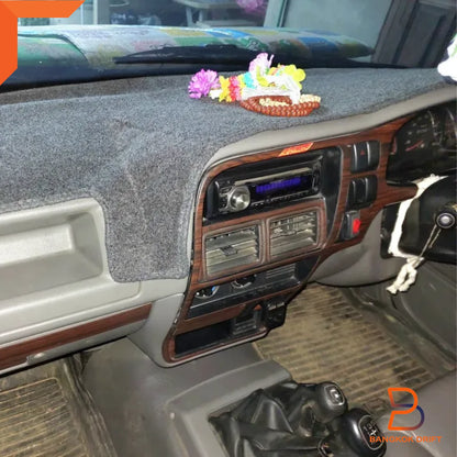Grey Black Dash Mat Carpet Cover for Holden Rodeo Isuzu Ute (1997-2003)