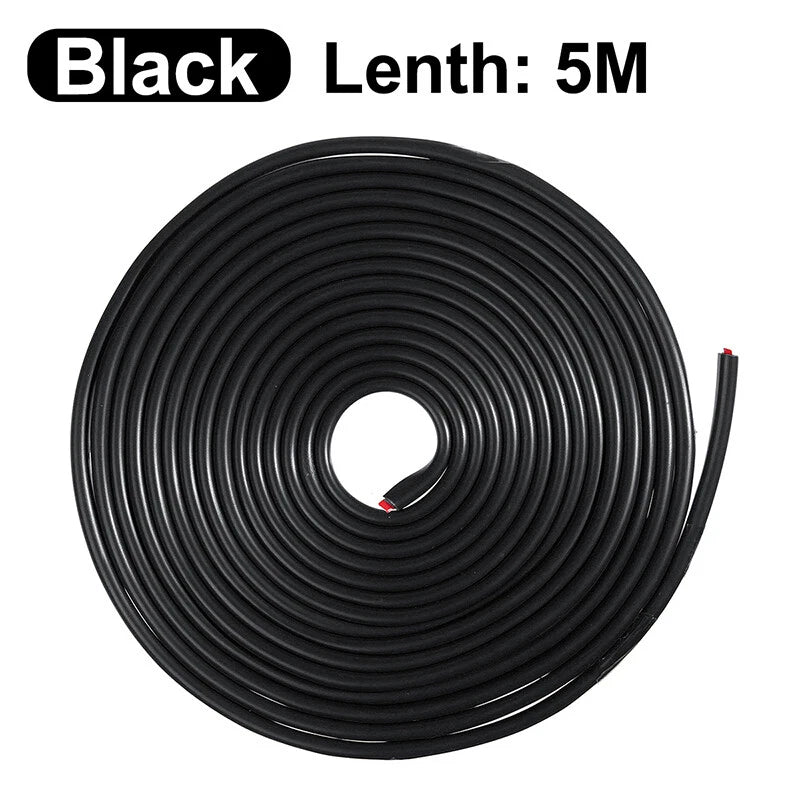 16ft Car Door Edge Guard Rubber Sealing Trim Strip for Universal Fit