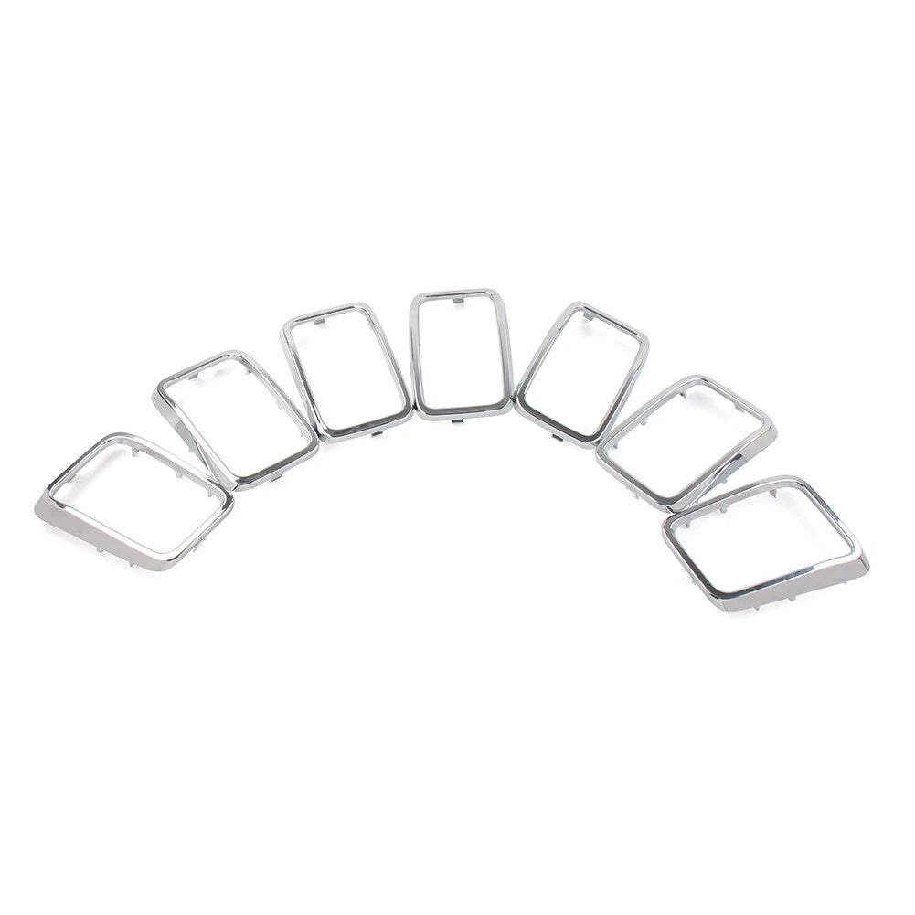 7x Front Grille Cover Inserts for Jeep Grand Cherokee (2017-2021)