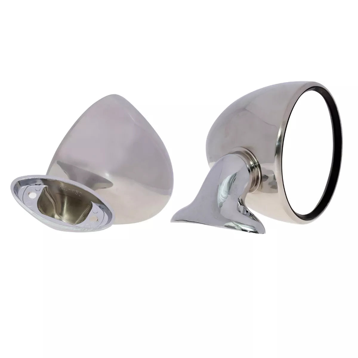 Chrome Fender Door Mirror Set for Mazda Familia 323 Capella RX2 RX3 RX4 R100