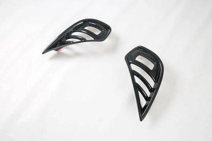 Carbon Fiber Front Fog Light Lamp Covers for Toyota Highlander (2020-2023)