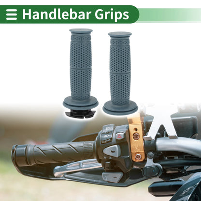 Handlebar Grips / 7/8" 22mm / Cover Kit TPU Gray Blue for Motorcycle