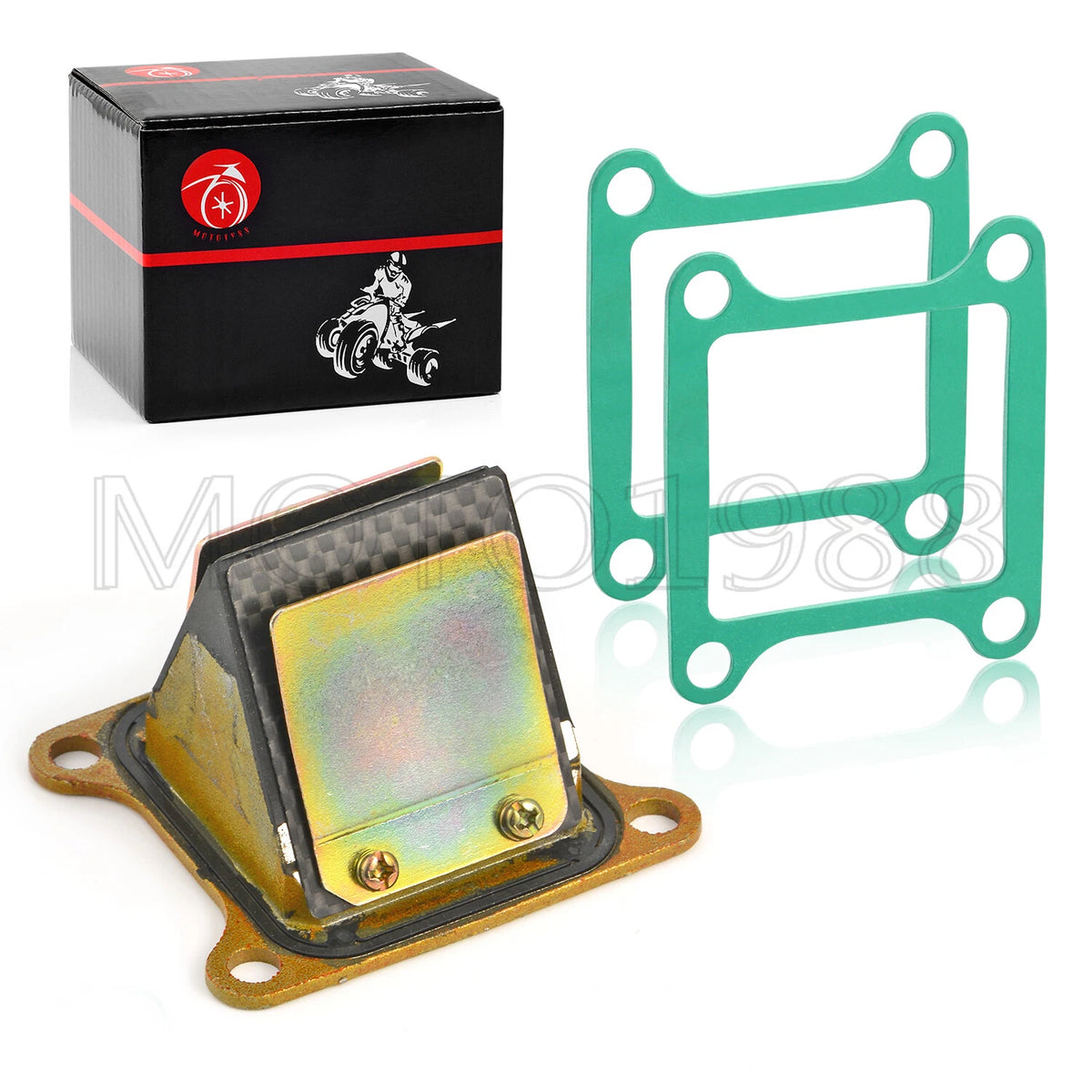 Carburetor Intake Boot Reed Valve Kit for Kawasaki KX80 KX100 (1991–2000)