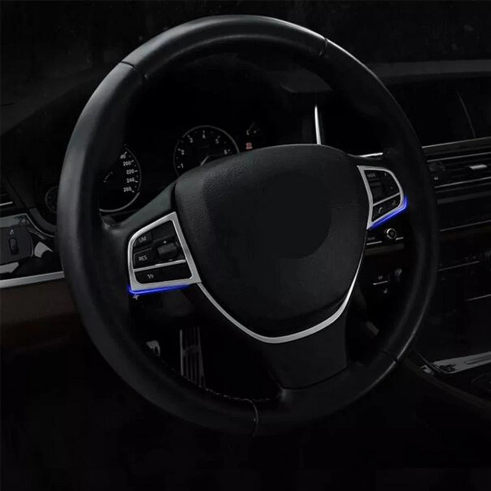Steering Wheel Button Cover Trim for BMW 5 Series F10, 7 Series F07 (2010-2017)