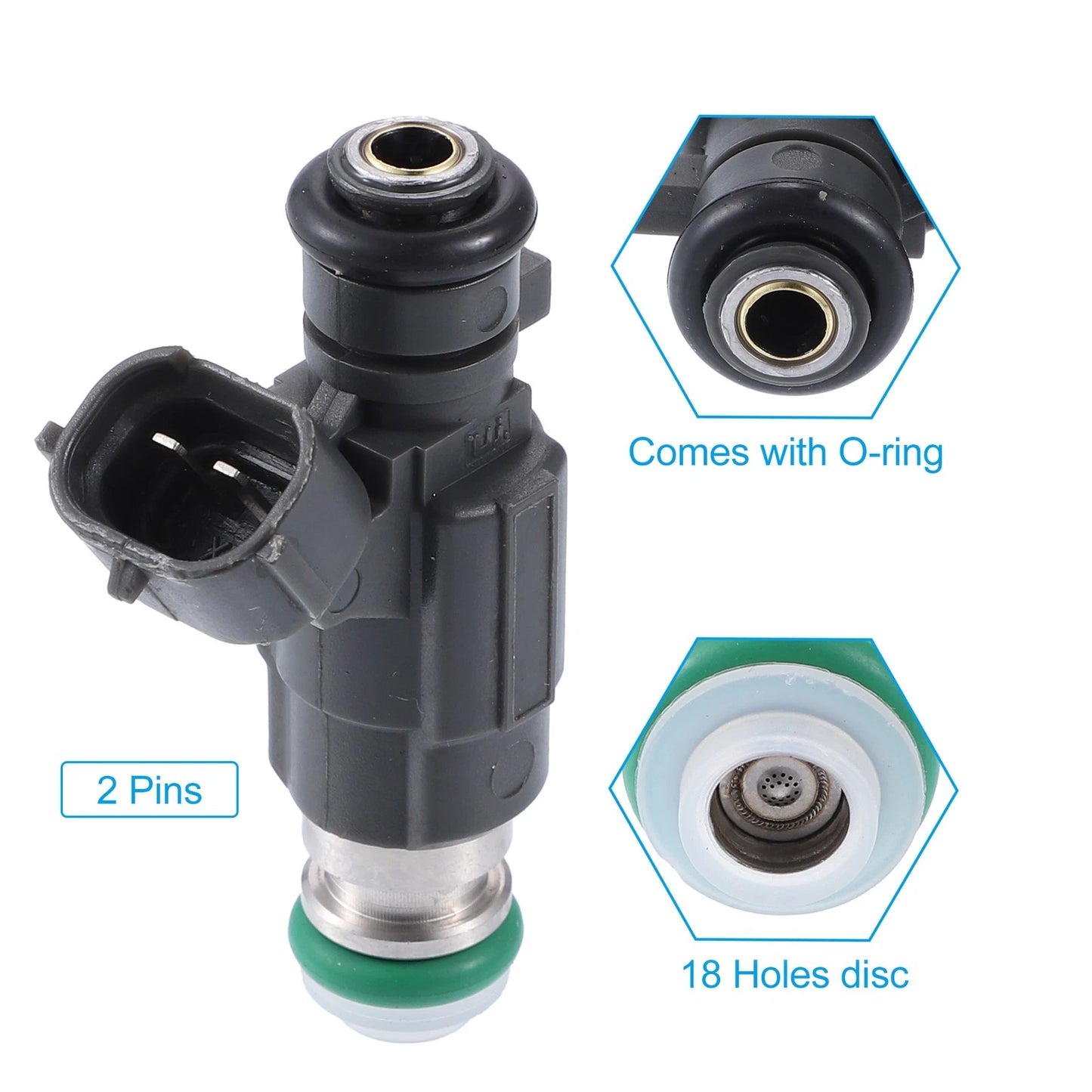 6 Pcs Fuel Injector for Nissan Altima 3.5L (2002-2005) VQ35DE VK45DE