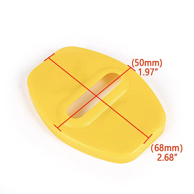 Yellow Door Lock Cover Trim for Ford Bronco F-150 F150 (2021-2022)