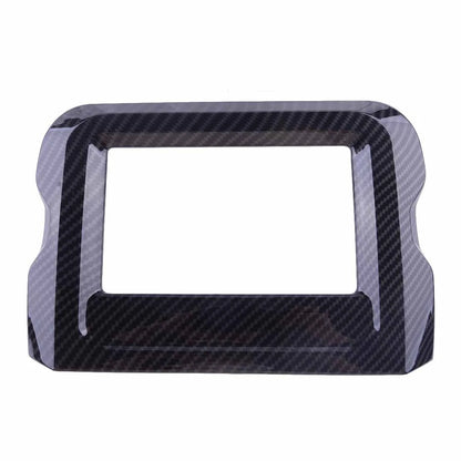 Carbon Fiber Navigation Panel Cover Trim for Jeep Wrangler JL JLU (2018-2023)