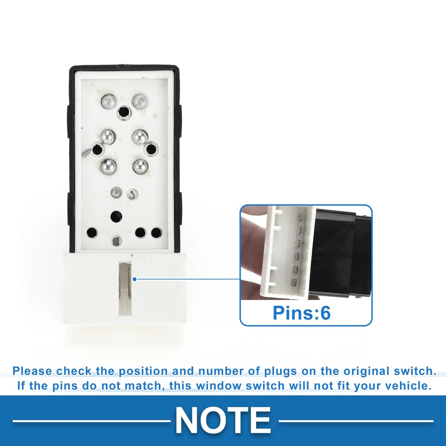 Passenger Side Power Window Switch for Chevrolet Epica