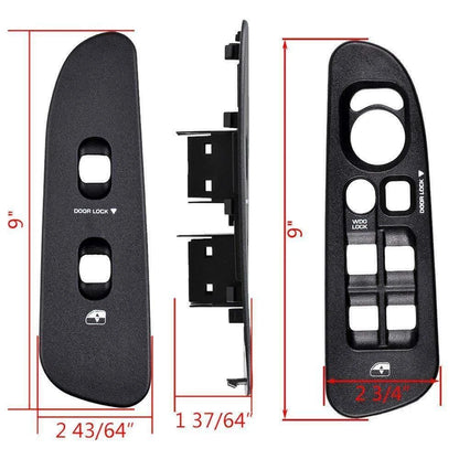 4PCS Power Window Door Switch Control Panel Bezel for Dodge Ram (2002-2010)