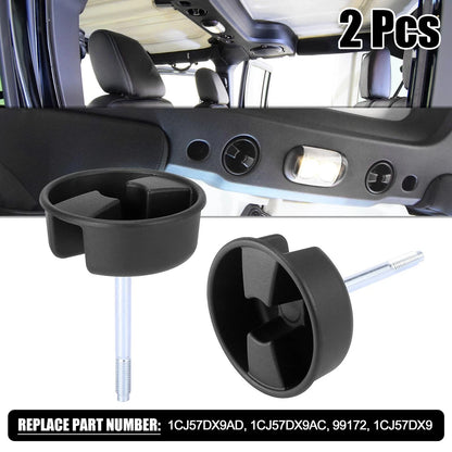 2 x Hardtop Freedom Top Panel Mounting Knob Screws for Jeep Wrangler (2007-2019)