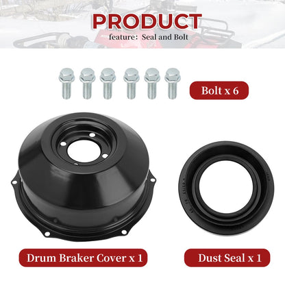 Rear Brake Drum Cover & Seal Bolts for Honda TRX300/300FW (1988–2000)