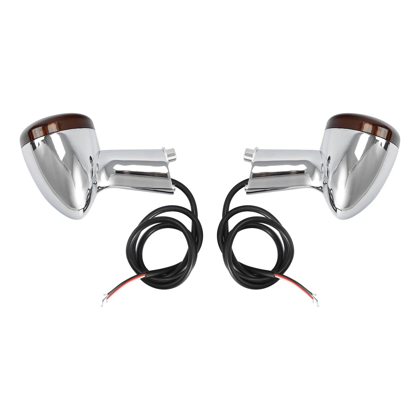 Chrome LED Rear Turn Signal Lights for Harley Sportster 883 XL1200 (1992-Up)