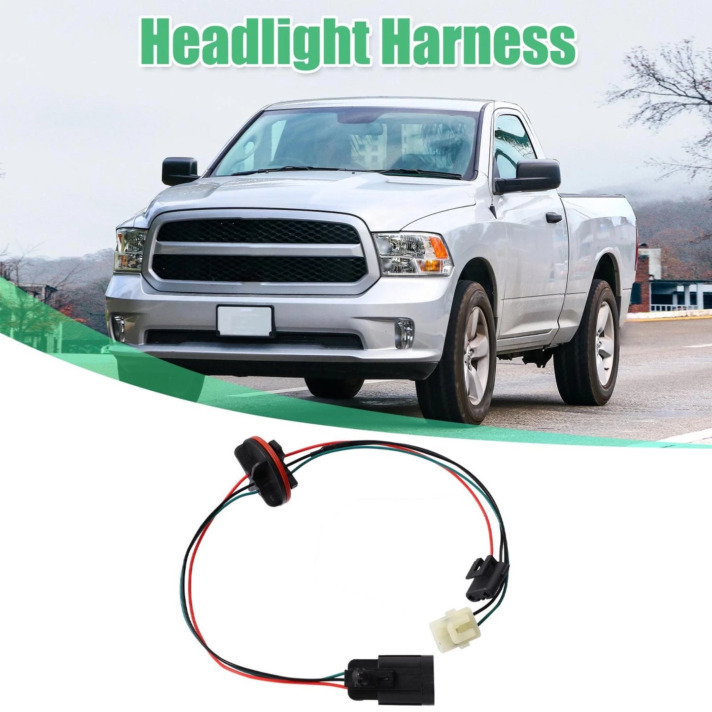 Headlight Lamp Wiring Harness for Dodge Ram 1500 2500 3500 4500