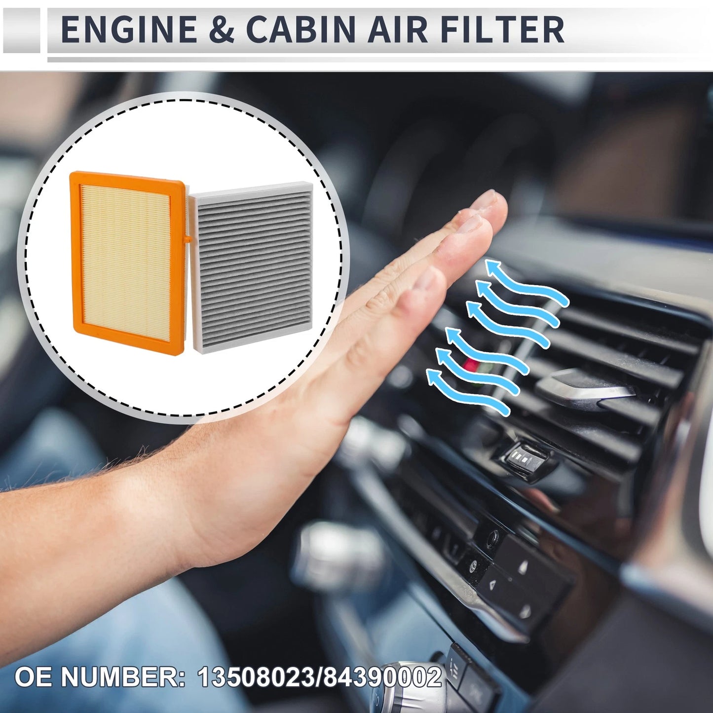Engine Cabin Air Filter for Chevrolet Equinox 1.5L (2018-2024)