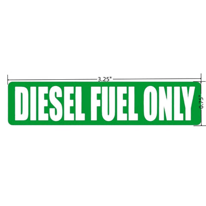 Diesel Fuel Only Vinyl Decal Sticker for 20X Turbo Waterproof Fuel Door