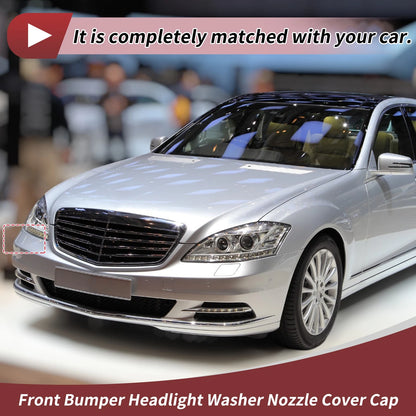 Front Right Washer Nozzle Cover for Mercedes-Benz S350 (2012-2013) Black