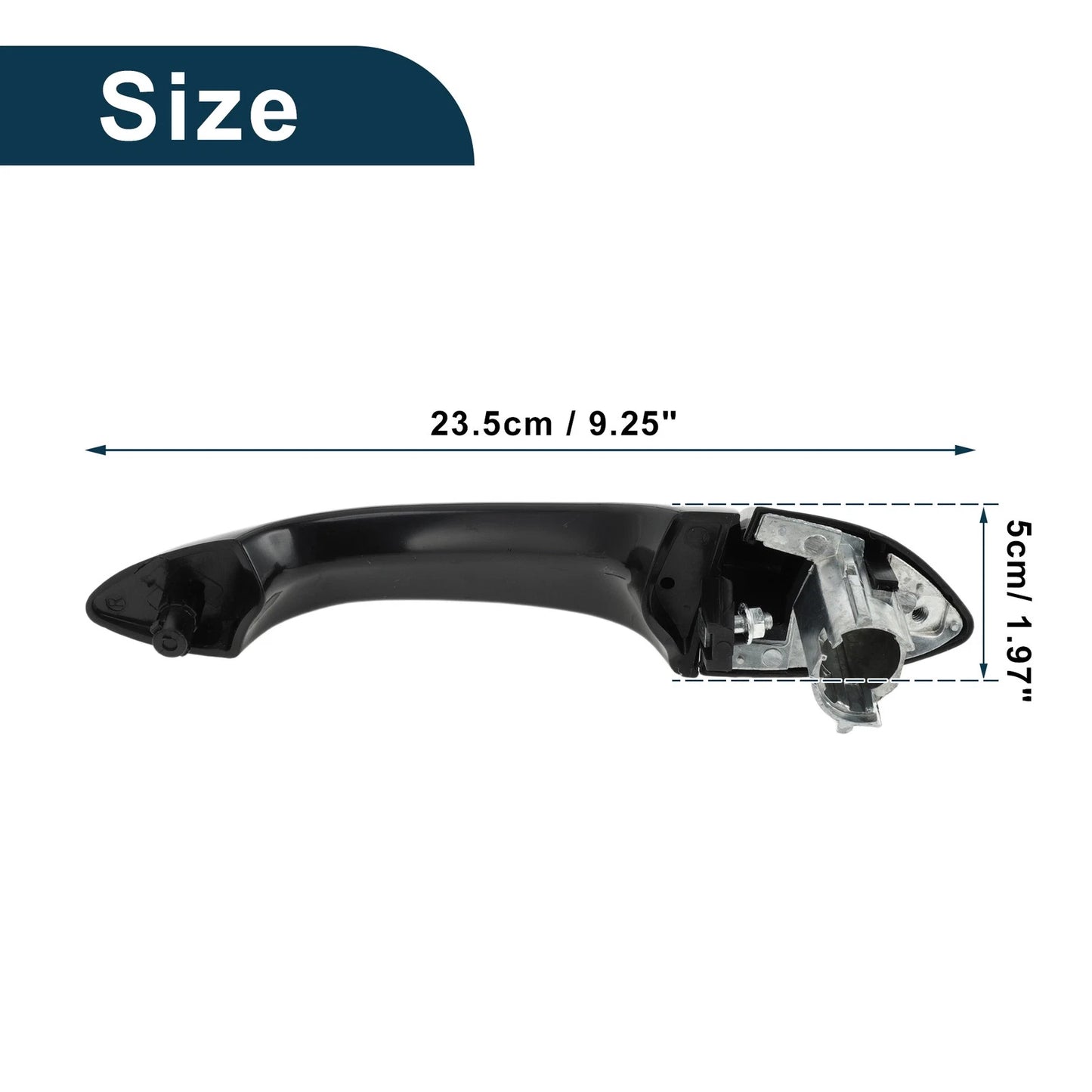 Front Right Exterior Door Handle for BMW X5 E53 (2000-2006) Black