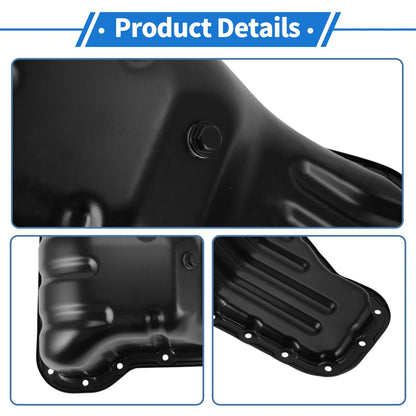 Engine Oil Pan for Toyota Hilux 2015 (2015) - 1 x Steel Black
