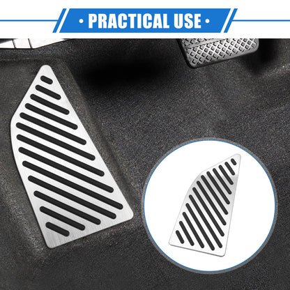 Car Foot Rest Pedal Cover for Toyota Corolla 2019-2020 Antislip Silver Tone