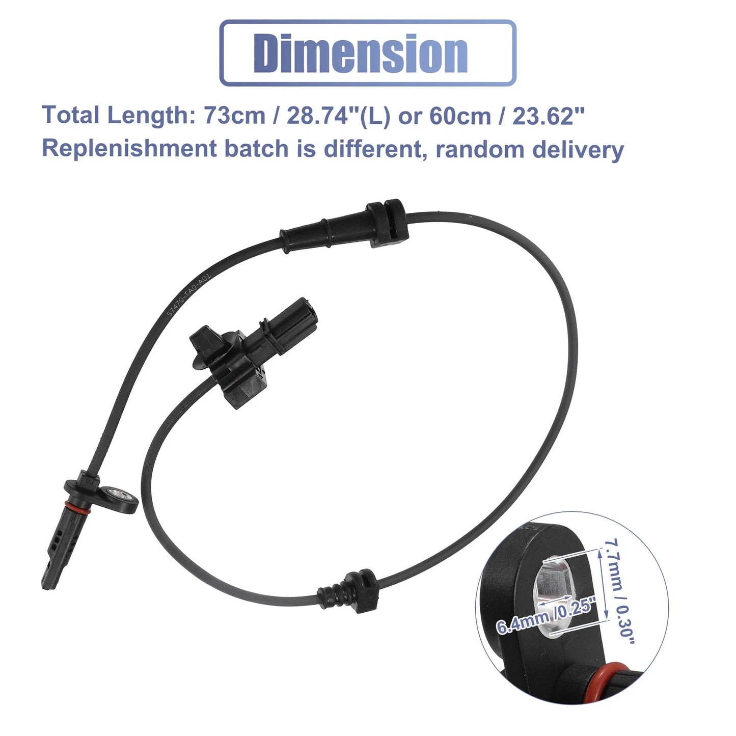 2 x Rear ABS Sensors for Honda Accord (2008-2012)